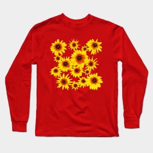 Blooming Yellow Flowers Long Sleeve T-Shirt